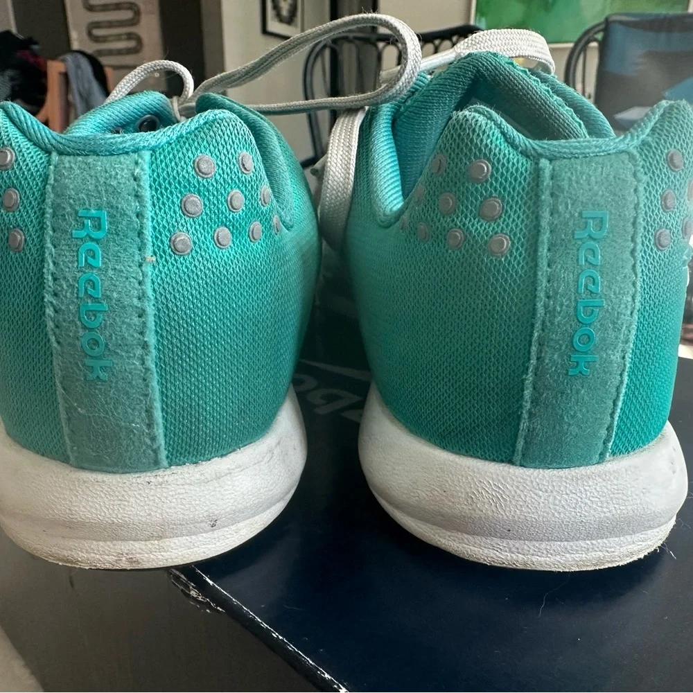 Reebok Teal and Black Athletic Shoes - Picture 5 of 7